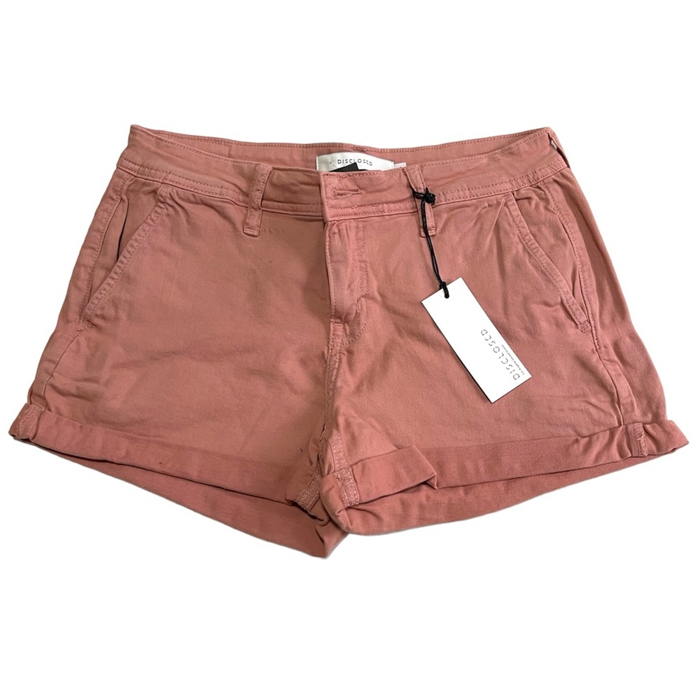 Disclosed rose cuffed shorts